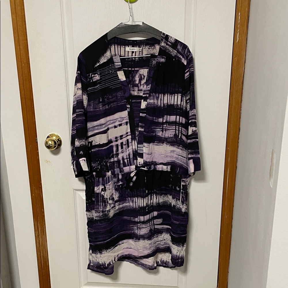 Ricki's Purple and Black Patterned Dress